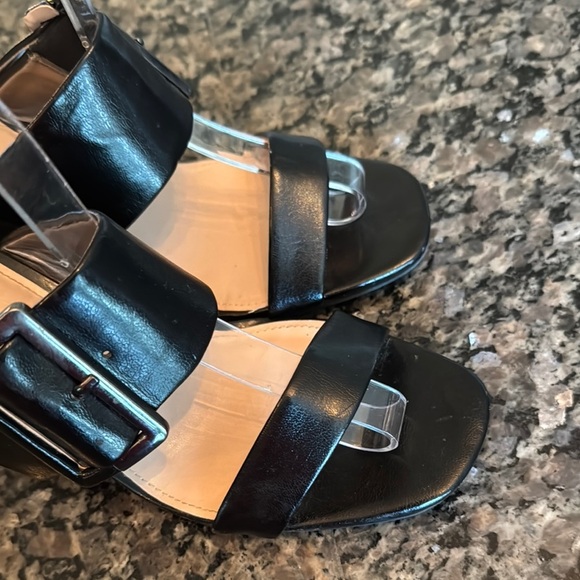 Kelly & Katie Black adjustable strap Heeled Sandals with Chunky Block Heel EUC 8 - Picture 9 of 16